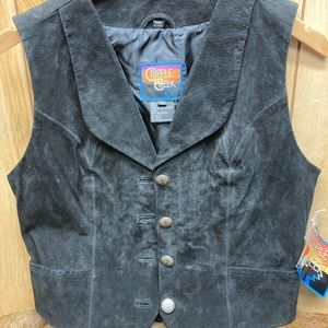 Cripple Creek Suede Western Vest Ladies M